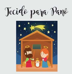 Tecido painel natal presepio 1