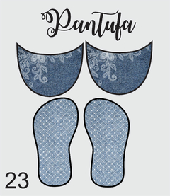 kit tecido pantufa 23