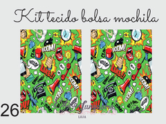 KIT TECIDO BOLSA MOCHILA 26