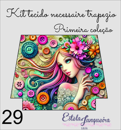 kit tecido necessaire trapezio 29