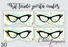 kit tecido porta oculos 30