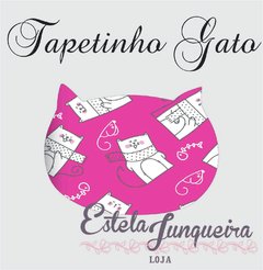 Tecido Tapetinho gato3