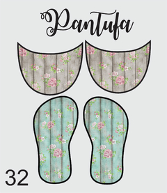 kit tecido pantufa 32