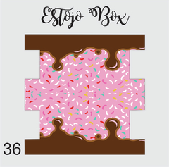 kit tecido estojo box 36