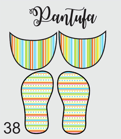 kit tecido pantufa 38