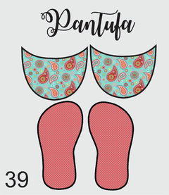 kit tecido pantufa 39