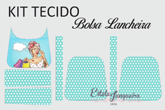 kit tecido bolsa lancheira mulher 4