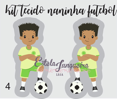 kit tecido naninha futebol menino 4