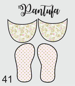 kit tecido pantufa 41