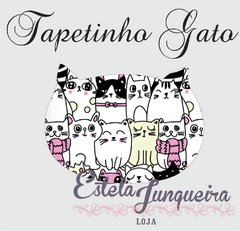 Tecido tapetinho gato 6