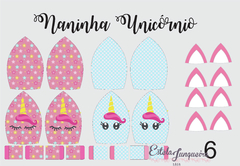 kit tecido naninha unicornio soft 6