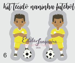 kit tecido naninha futebol menino 6