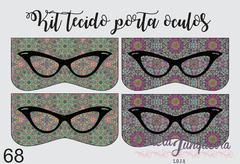 kit tecido porta oculos 68