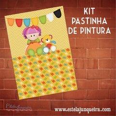 Kit de tecidos pastinha de pintura - Boneca de pano
