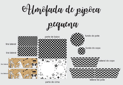 kit tecido almofada de pipoca pequena animais