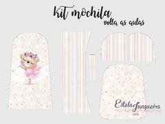 kit tecido mochila bailarina