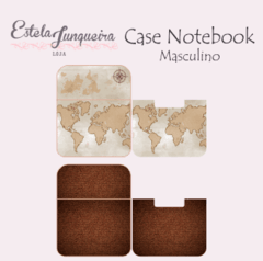 kit tecido para Capa notebook Mapa Mundi country