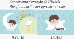 Kit tecidos Almofada Contação de História - Santo Anjo menino