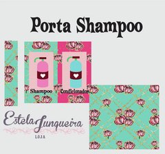 Kit tecidos porta shampoo pink e verde
