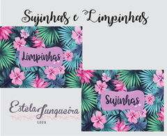 kit tecido sujinhas e limpinhas flores selvagens