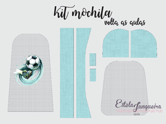 kit tecido mochila futebol
