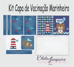 Kit de tecido Capa de Vacinaçao urso marinheiro