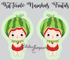 kit tecido naninha boneca fruta melancia - comprar online