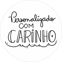 ETIQUETAS REDONDAS PERSONALIZADO COM CARINHO