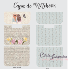 kit tecido para Capa notebook Anne