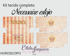 KIT TECIDO COMPLETO NECESSAIRE ESTOJO SIGNO TOURO - comprar online