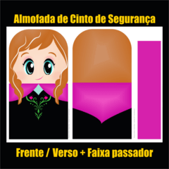 Tecido estampado para almofada de cinto de segurança