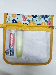Kit higiene bucal - Floral colorido