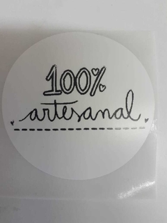 Etiqueta redonda 100% ARTESANAL - comprar online
