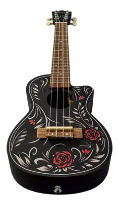 Ukelele Concierto Bamboo U23 Flower & Roll Funda Color Negro - BAMBOO • Shop Online