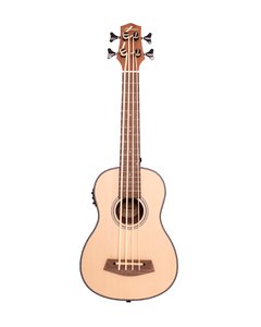 Bamboo Uke-bass Ukelele Bajo Con Eq Afinador Tapa Pino Funda - comprar online