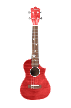 Ukelele Concierto Blossom Red (Incluye Funda Acolchada)