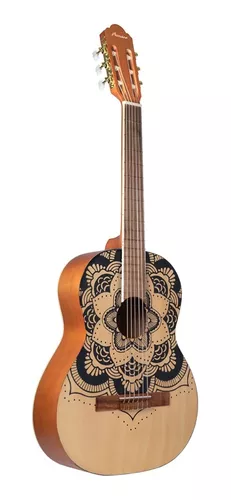 Guitarra Criolla 3/4 Gc36 Mandala Estampada Con Funda en internet