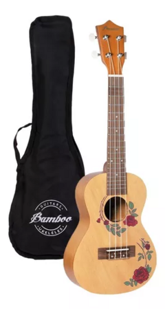 Ukelele Soprano U-21 Roses Con Funda