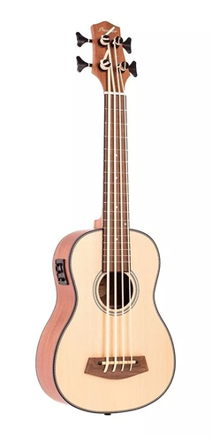 Uke Bass Bamboo Pino - Incluye Funda Acolchada