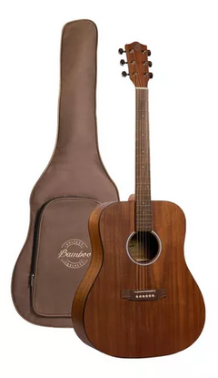 Guitarra Acustica Bamboo Ga 41 Mahogany Con Funda Y Pua