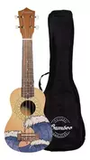 Ukelele Soprano Bamboo Bu-21 Wave Con Funda