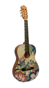 Guitarra Clásica Travel Diseño Caramelle (Incluye Funda Acolchada)