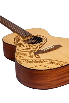 Guitarra Acústica Bamboo Ga 38 Pacifica Con Tensor Y Funda - tienda online