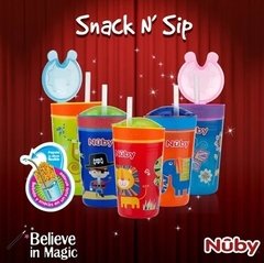 Vaso nuby con sorbete y portacereal en internet