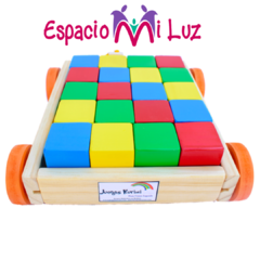 Carrito de arrastre con 20 cubos - comprar online