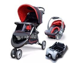 Imagen de Cochecito mega baby tronador travel system (disponible en rojo por el momento)