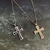 Colar Crucifixo Zircônias QCA15290 (12 unidades)