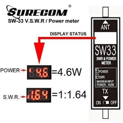 Surecom Sw-33 Medidor Potencia Swr Vhf Uhf 125-525 Mhz - MULEY S.A