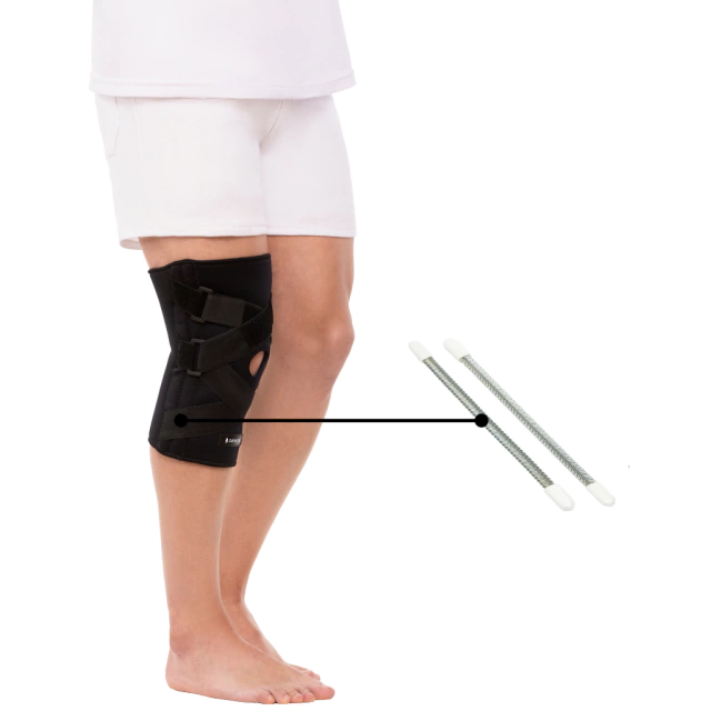 Comprar rodillera estabilizadora con contención lateral flexible y cierre de asistencia