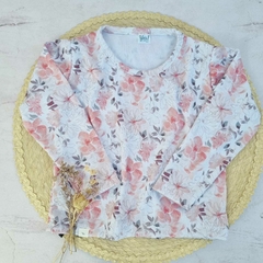 Remera Princesa Morley Floral Manga Larga